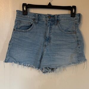 Light Blue Denim Cutoff Women's Shorts